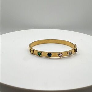 403. Gold Heart Bracelet